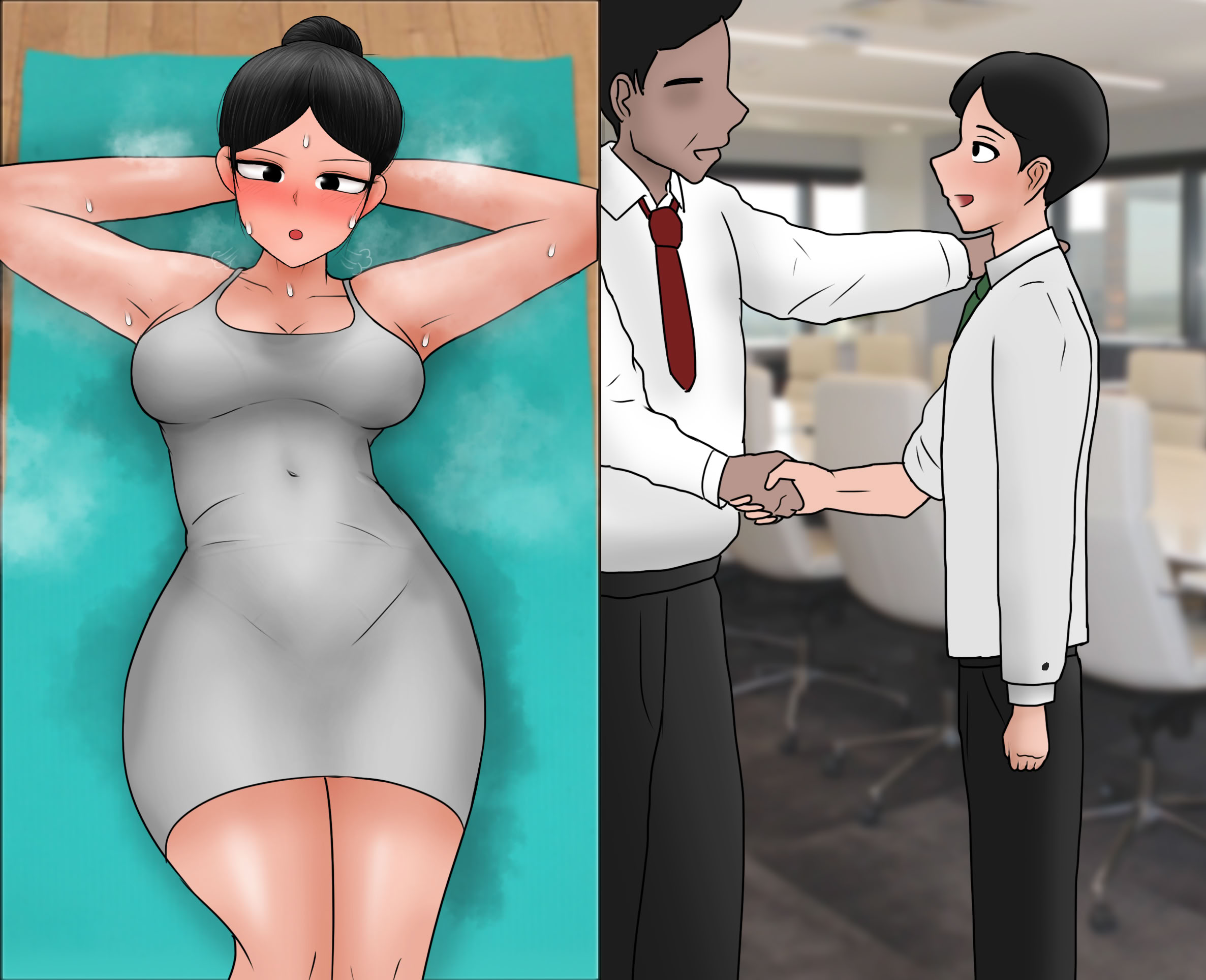 [韩国漫画] [Philia] 我成了低学历高个老婆的专属奴隶 펨돔아내 剧情,熟女人妻,巨乳大奶#[88P]-76