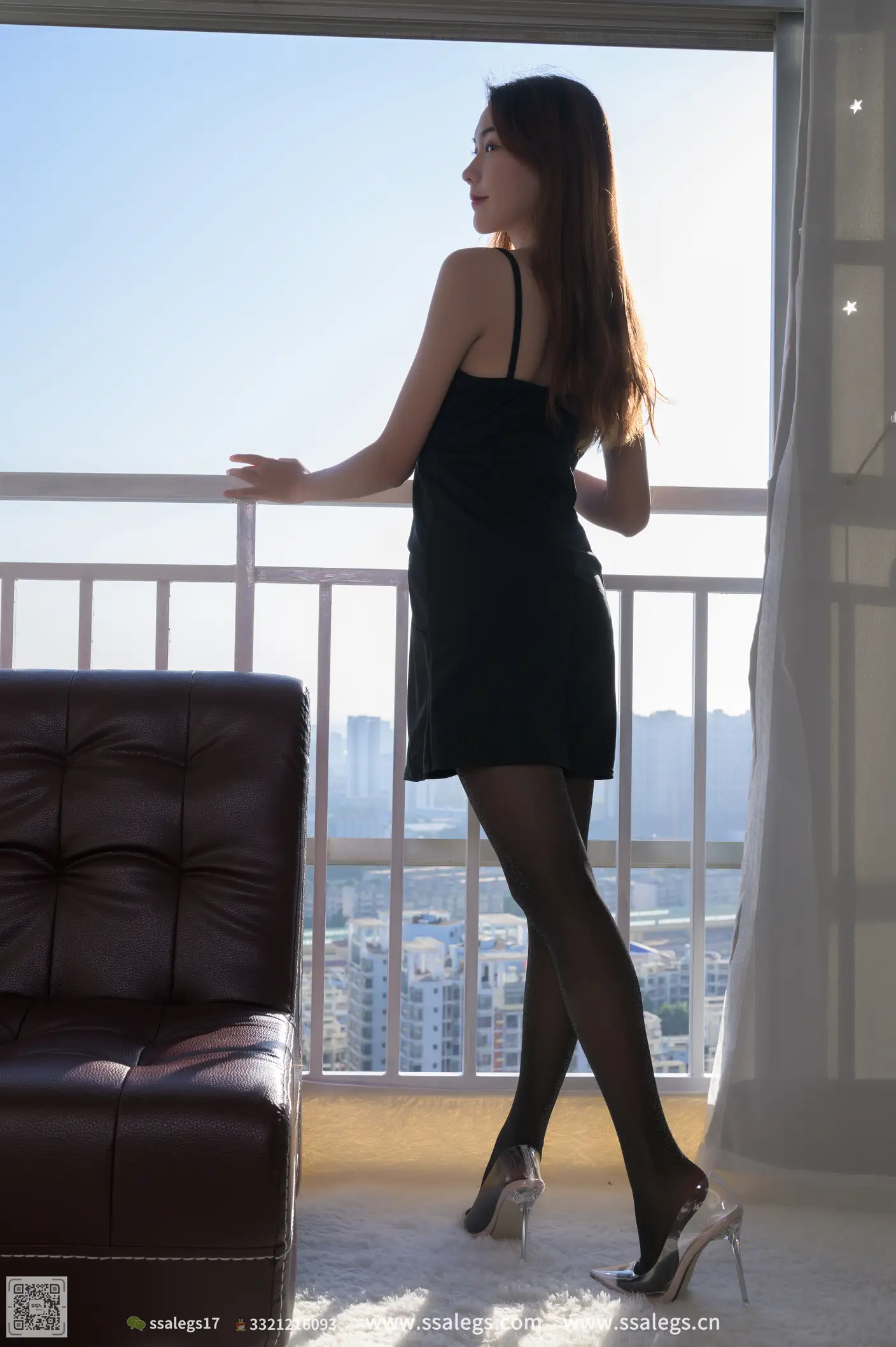 [爱美足] NO.501 素素 闪亮黑丝袜写真（上) 丝社#[123P]-10