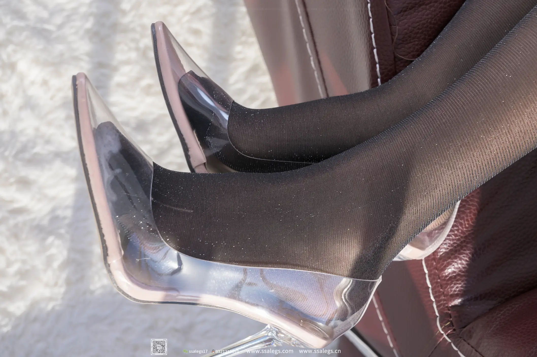 [爱美足] NO.501 素素 闪亮黑丝袜写真（上) 丝社#[123P]-5