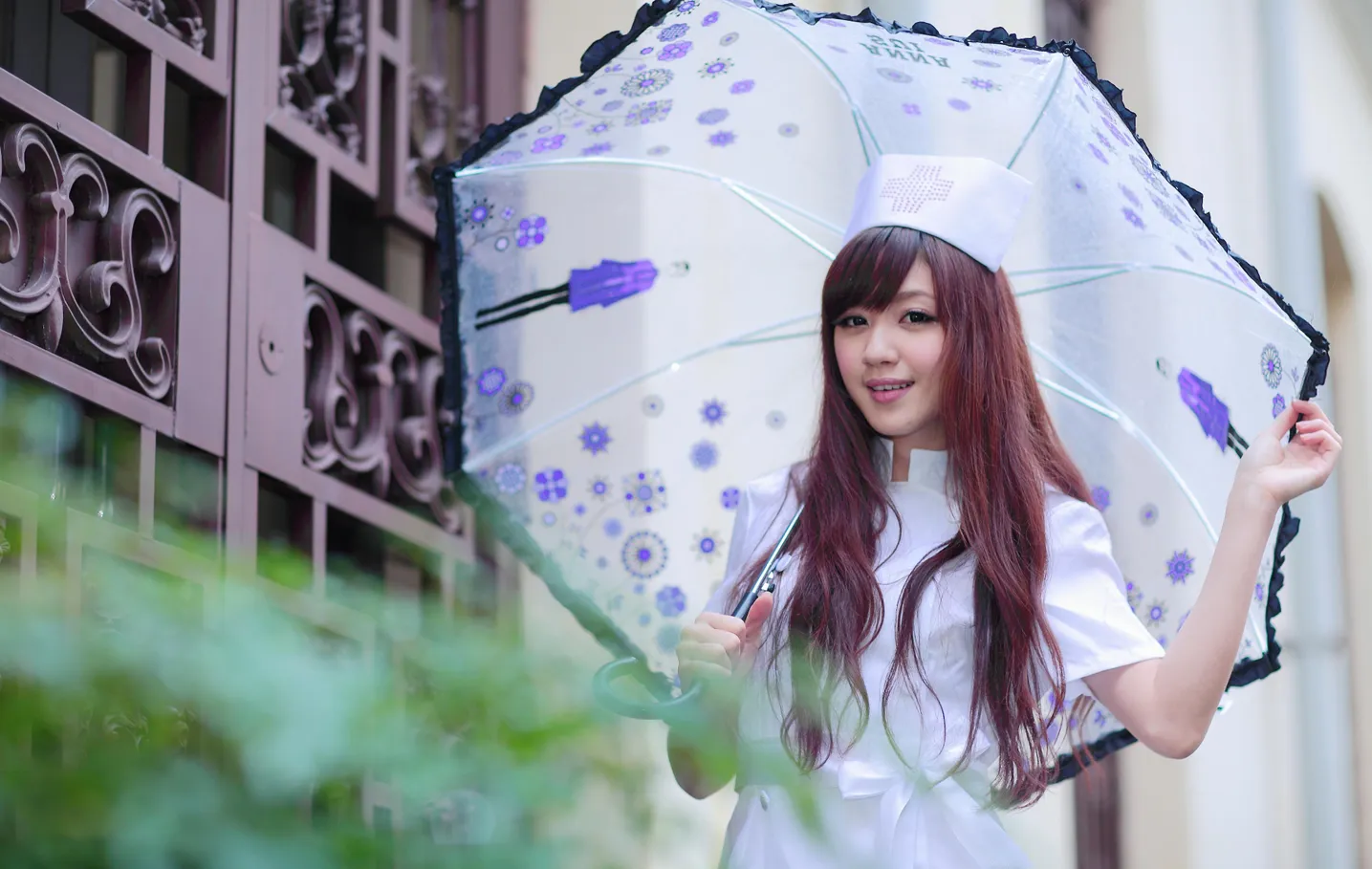 [爱美足] NO.204 小雅 护士服丝袜高跟美腿 街拍#[70P]-1