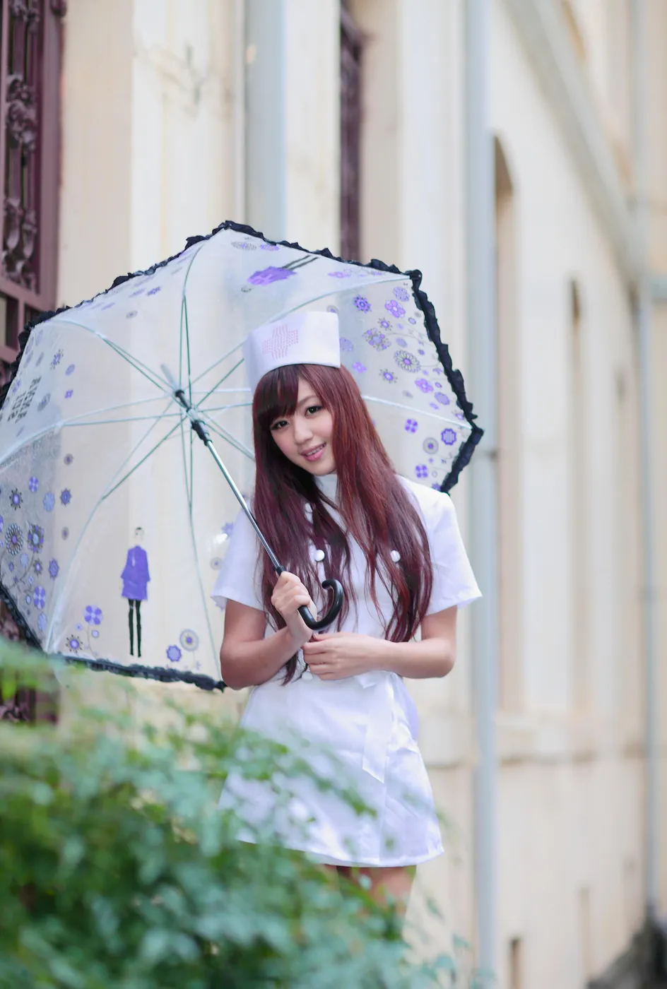 [爱美足] NO.204 小雅 护士服丝袜高跟美腿 街拍#[70P]-2