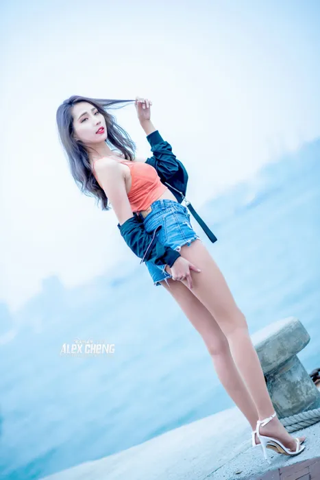 [爱美足] NO.023 長腿美模Anita 竹萱 性感外拍 街拍#[44P]-7