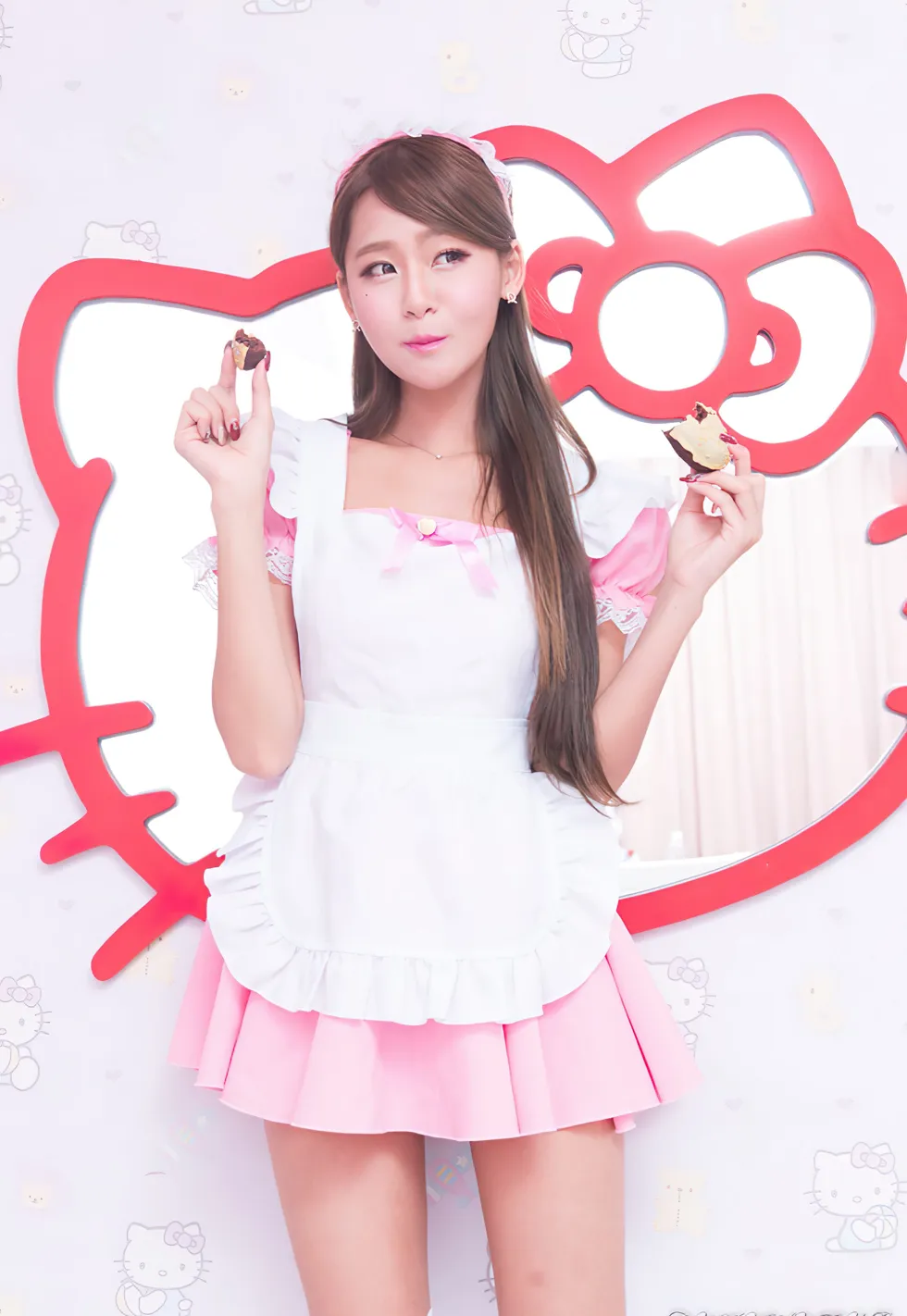 [爱美足] NO.173 小雪 女仆装膝上白丝高跟美腿 街拍#[105P]-3