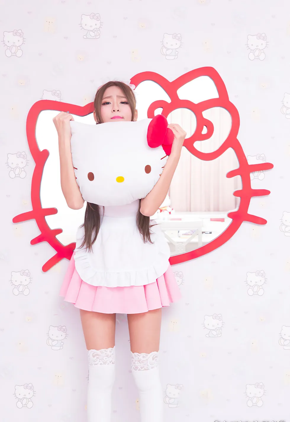 [爱美足] NO.173 小雪 女仆装膝上白丝高跟美腿 街拍#[105P]-10