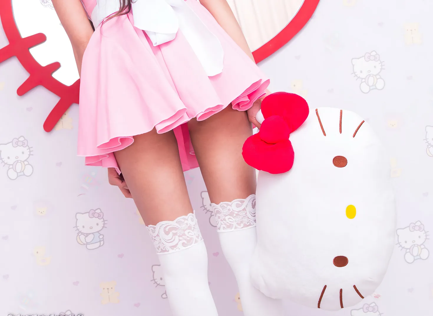 [爱美足] NO.173 小雪 女仆装膝上白丝高跟美腿 街拍#[105P]-3