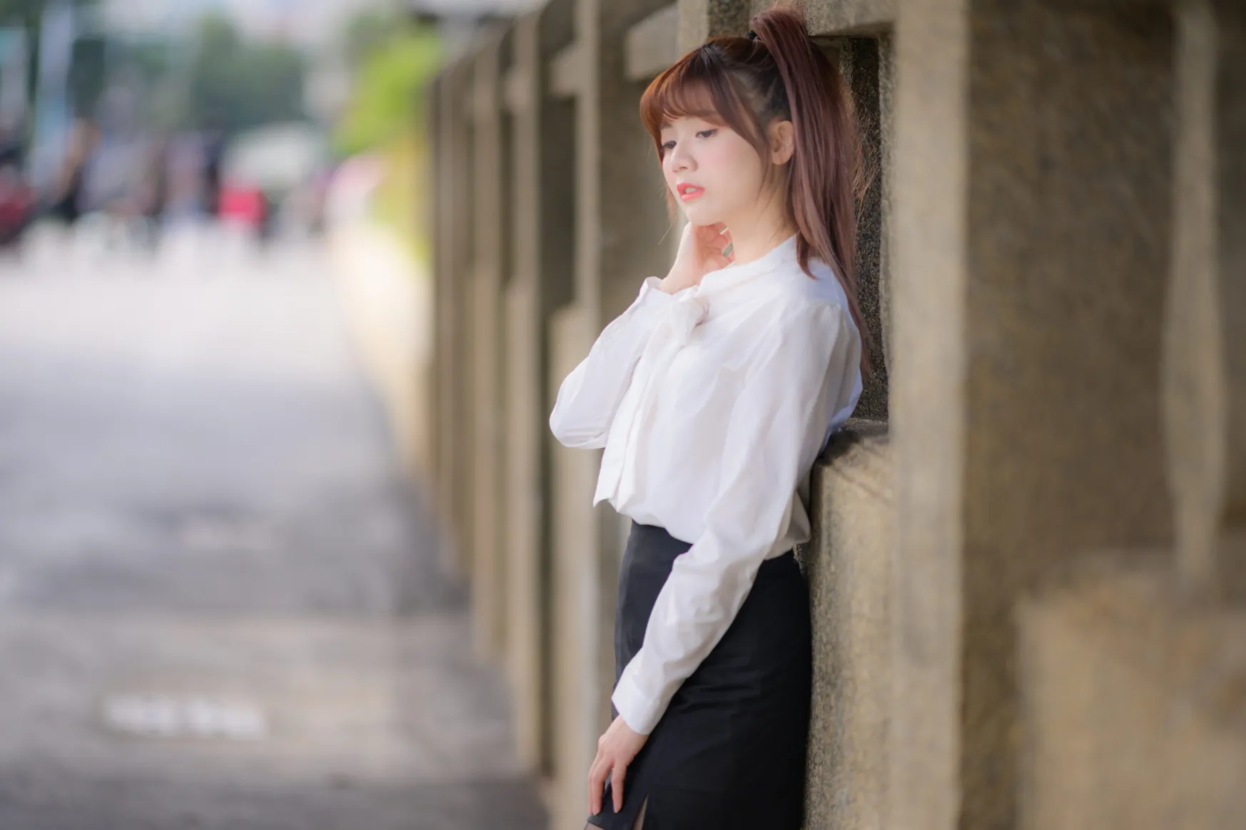 [爱美足] NO.237 OL黑丝制服高跟 街拍#[105P]-1