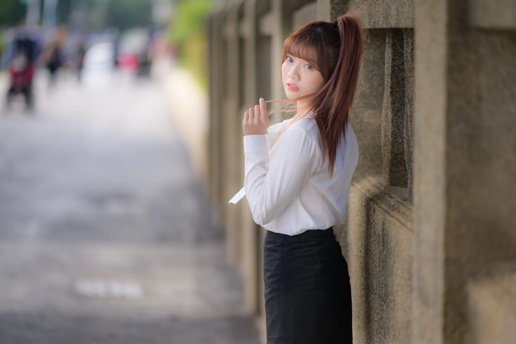 [爱美足] NO.237 OL黑丝制服高跟 街拍#[105P]-5