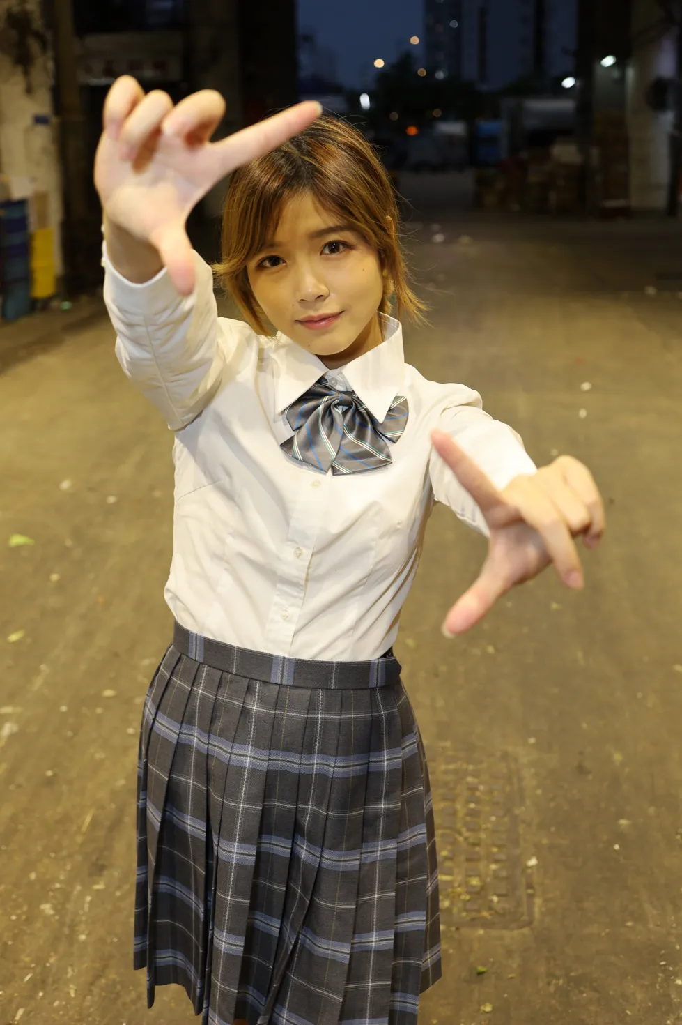 [爱美足] NO.144 Kandi 学生制服美腿 街拍#[105P]-3