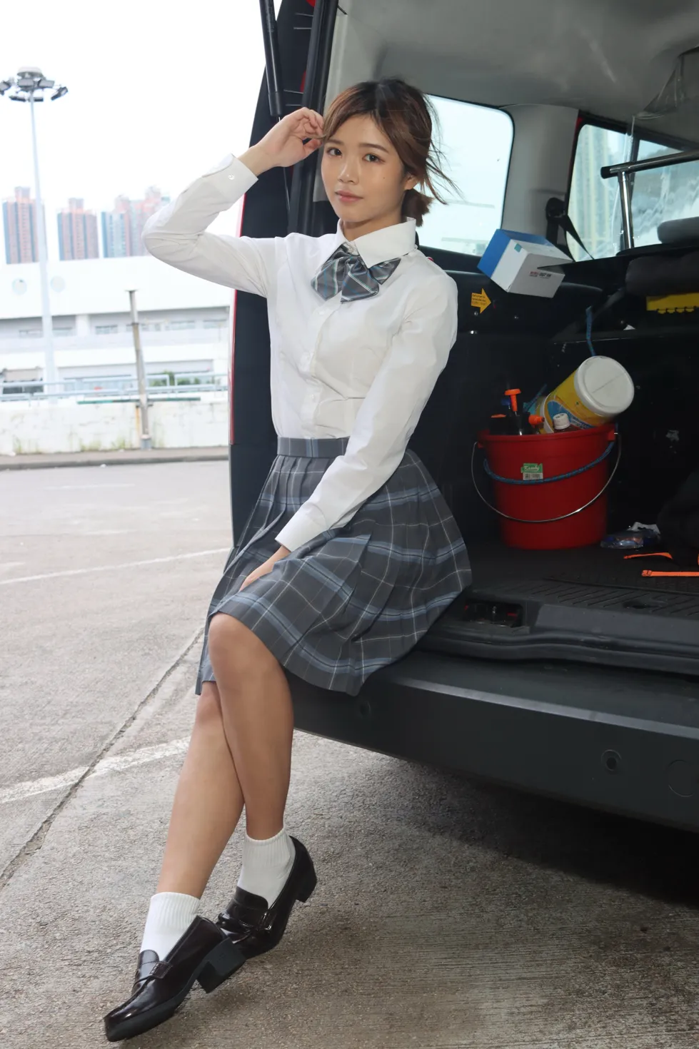 [爱美足] NO.144 Kandi 学生制服美腿 街拍#[105P]-6