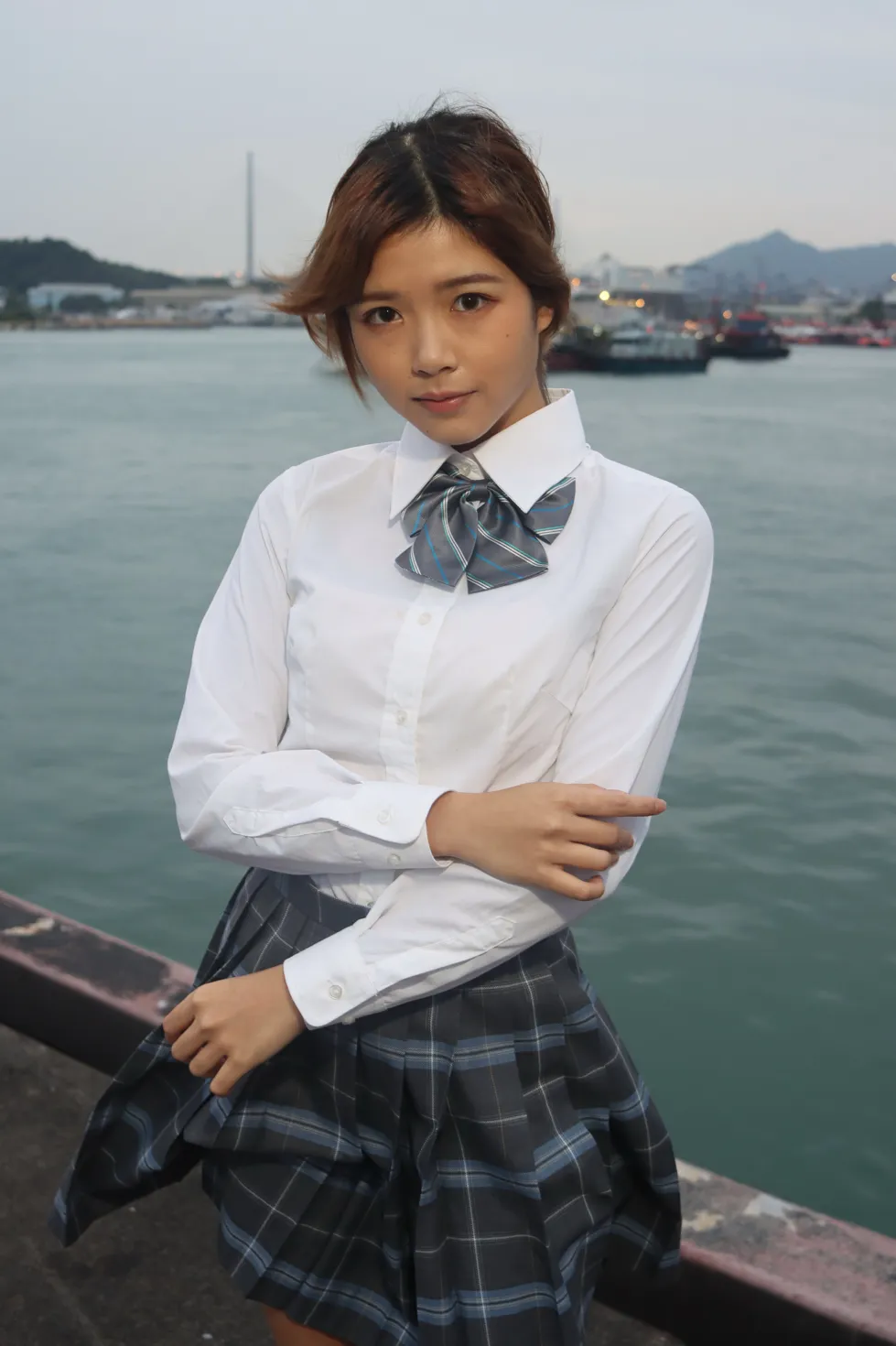 [爱美足] NO.144 Kandi 学生制服美腿 街拍#[105P]-9