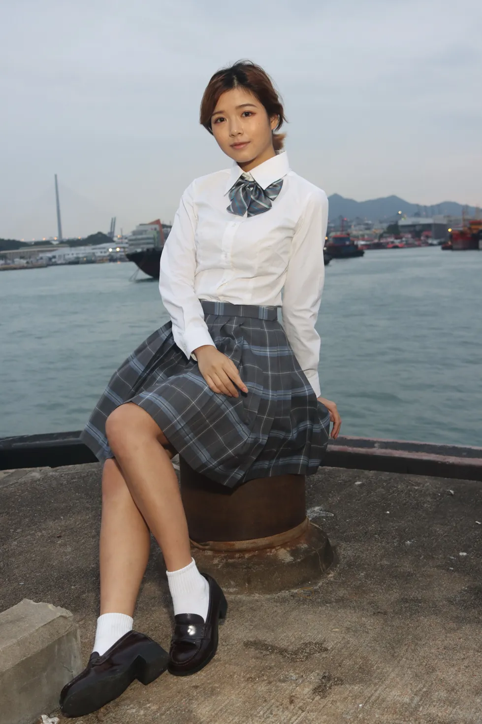 [爱美足] NO.144 Kandi 学生制服美腿 街拍#[105P]-3