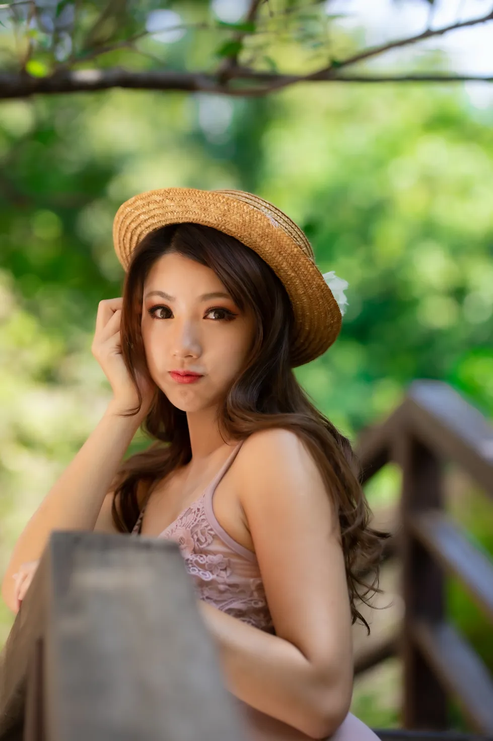 [爱美足] NO.195 张伦甄 吊带连衣裙丝袜凉高美腿 街拍#[24P]-2