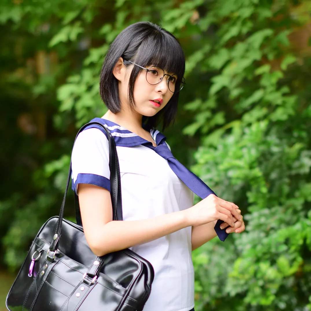 [爱美足] NO.171 海琳 学生制服 街拍#[73P]-1