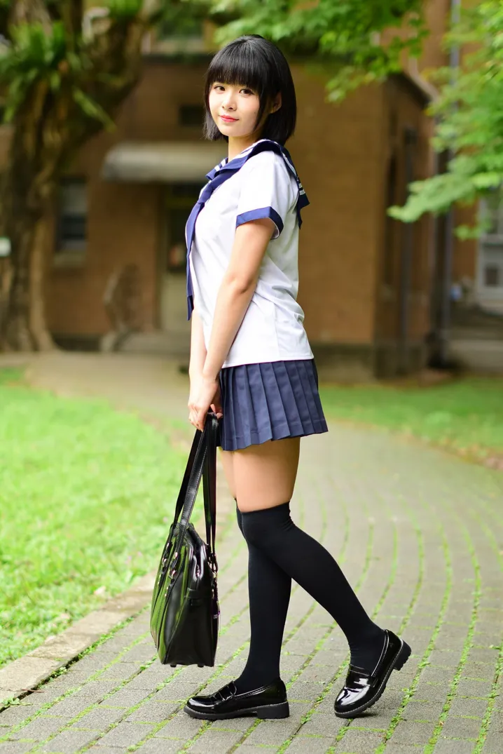 [爱美足] NO.171 海琳 学生制服 街拍#[73P]-5