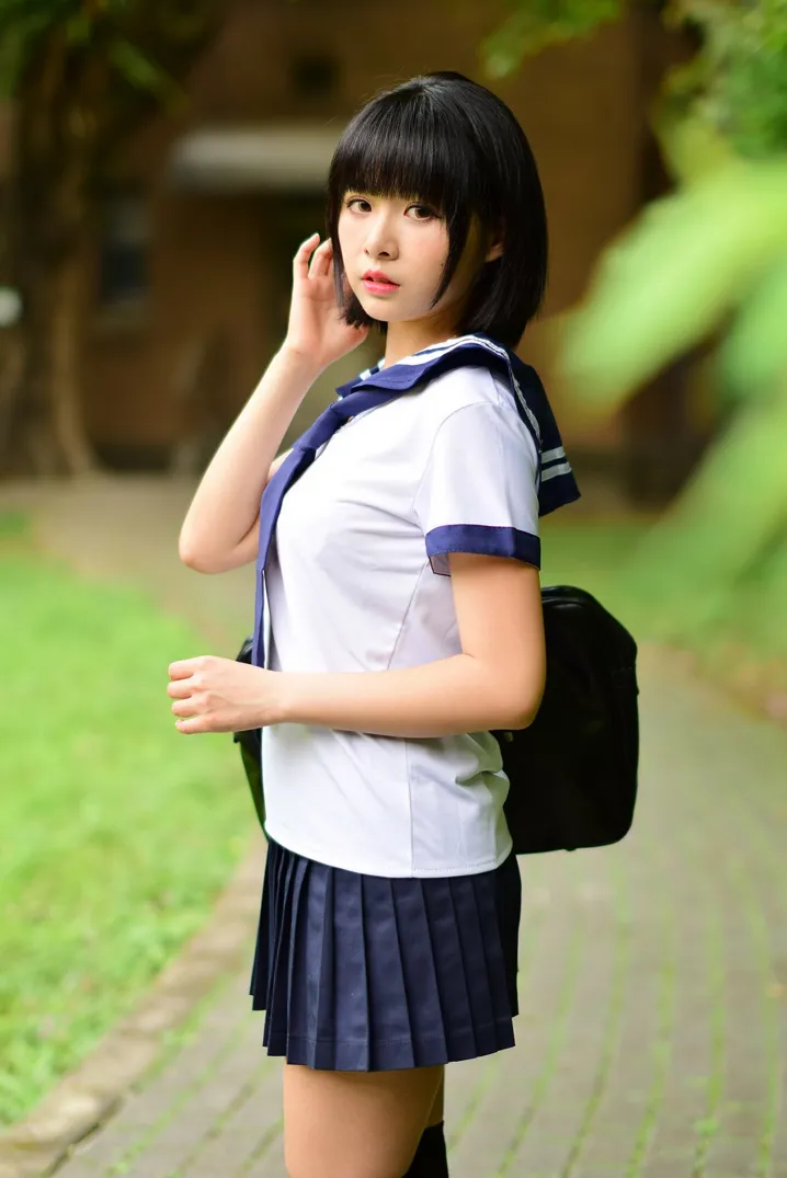 [爱美足] NO.171 海琳 学生制服 街拍#[73P]-8