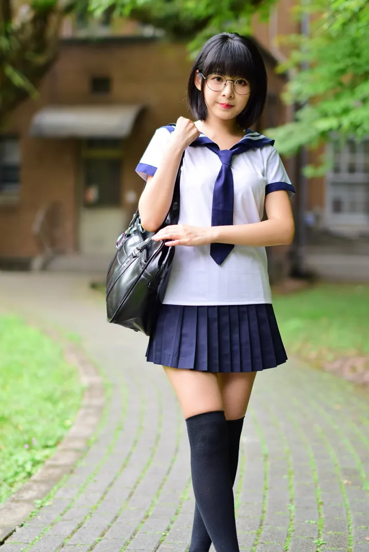 [爱美足] NO.171 海琳 学生制服 街拍#[73P]-6