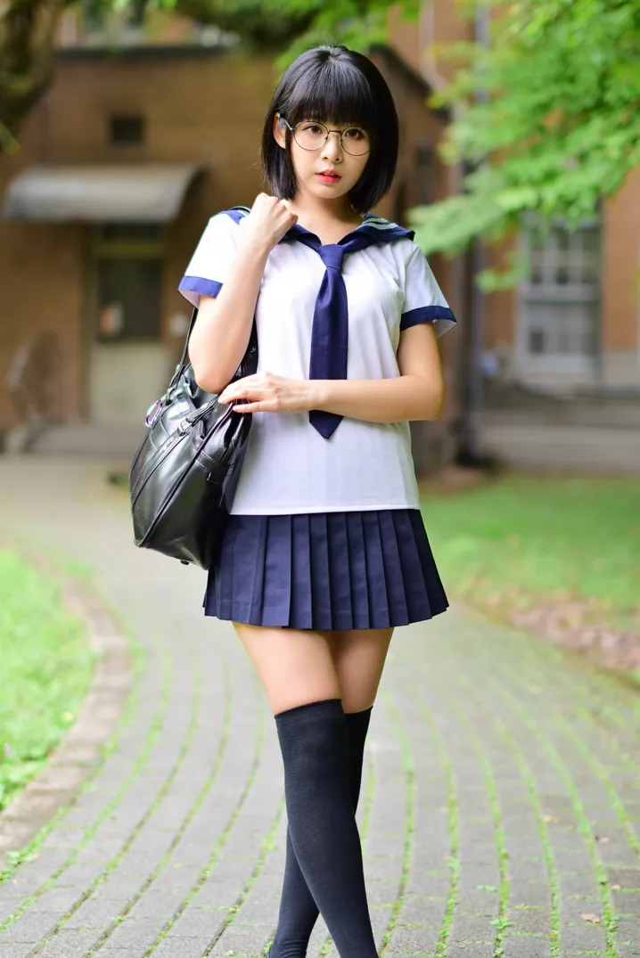 [爱美足] NO.171 海琳 学生制服 街拍#[73P]-7