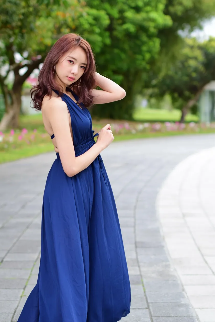 [Mzsock] NO.178 Youbao long skirt with high slits and high legs street photography#[105P]-2