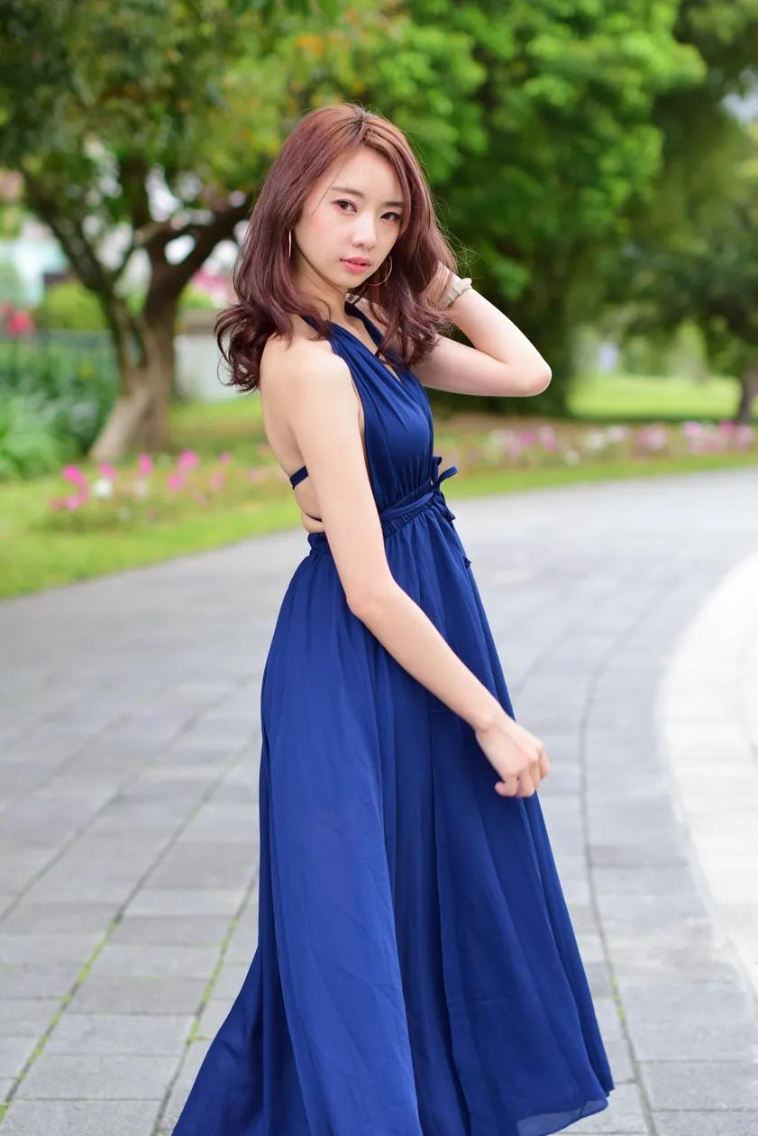 [Mzsock] NO.178 Youbao long skirt with high slits and high legs street photography#[105P]-3