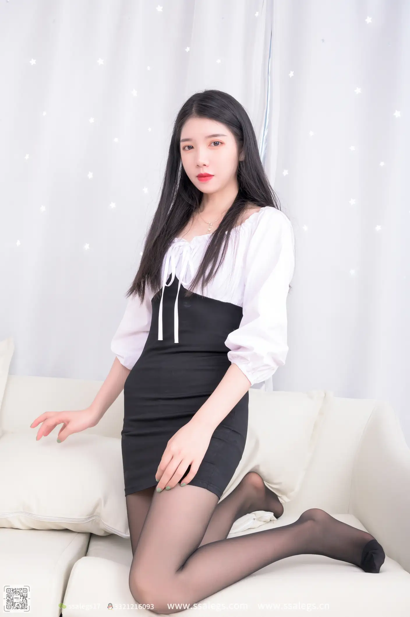 [爱美足] NO.517 秋秋 黑丝写真（下) 丝社#[122P]-9