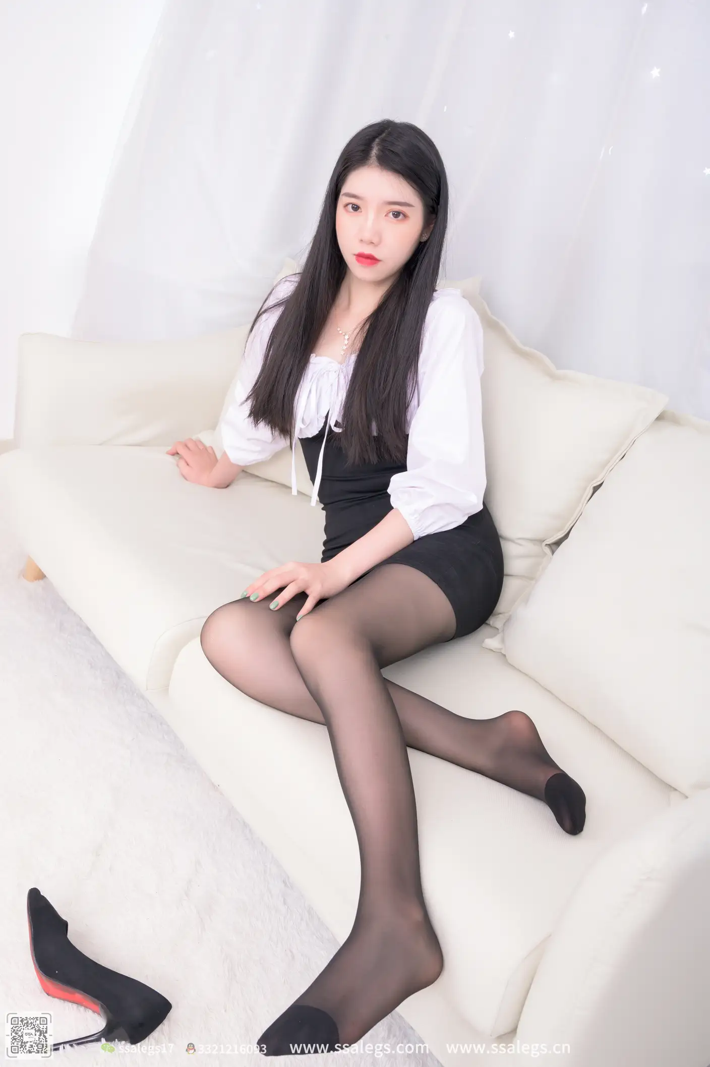 [爱美足] NO.517 秋秋 黑丝写真（下) 丝社#[122P]-1