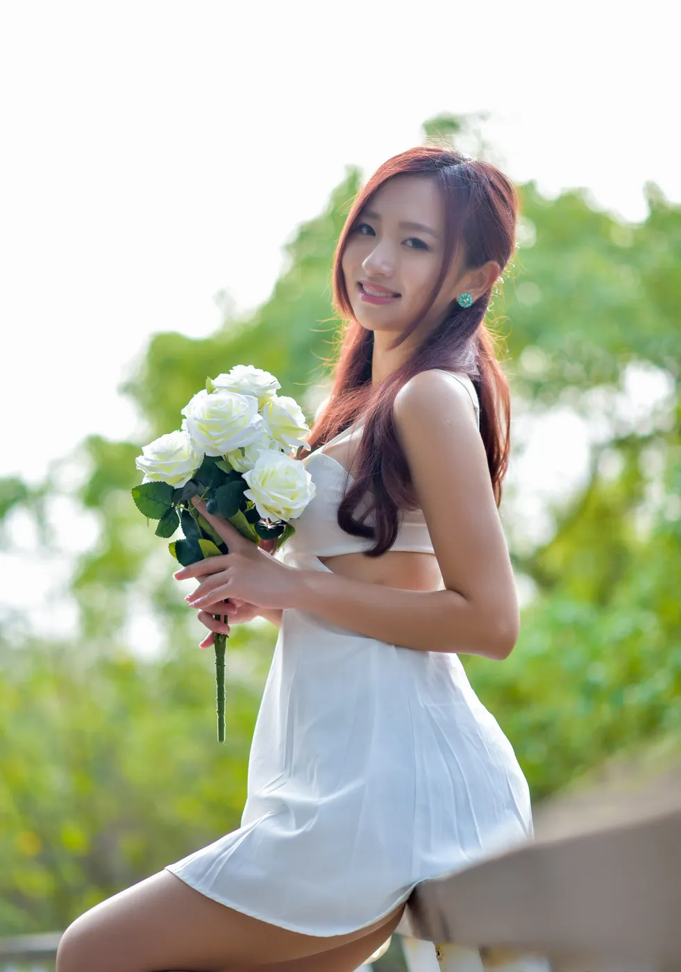 [爱美足] NO.175 名婷 露背吊带连衣短裙丝袜凉高美腿 街拍#[67P]-4