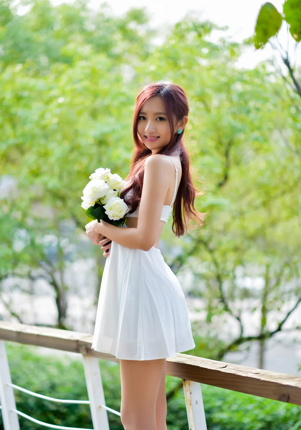 [爱美足] NO.175 名婷 露背吊带连衣短裙丝袜凉高美腿 街拍#[67P]-7