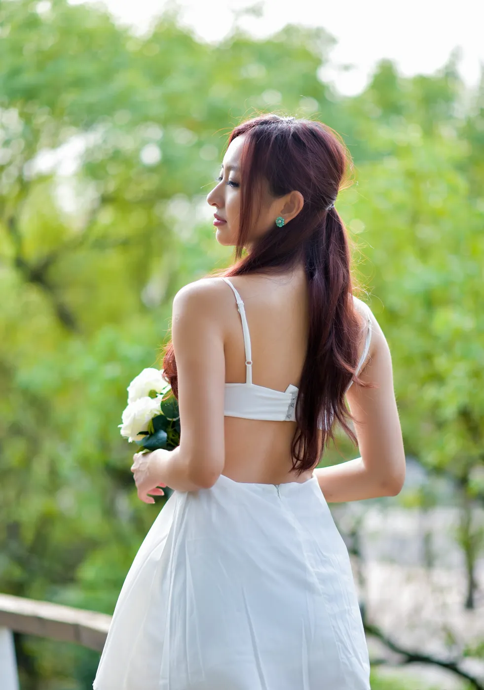 [爱美足] NO.175 名婷 露背吊带连衣短裙丝袜凉高美腿 街拍#[67P]-3