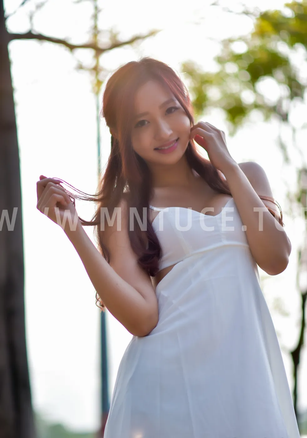 [爱美足] NO.175 名婷 露背吊带连衣短裙丝袜凉高美腿 街拍#[67P]-10