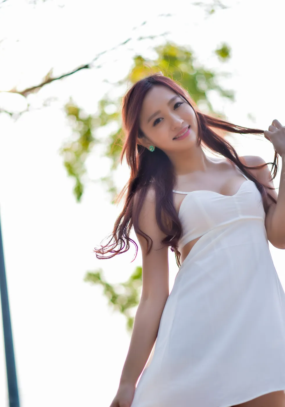 [爱美足] NO.175 名婷 露背吊带连衣短裙丝袜凉高美腿 街拍#[67P]-3