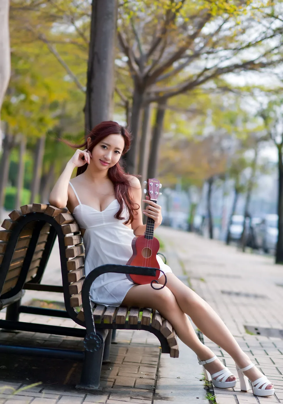 [爱美足] NO.175 名婷 露背吊带连衣短裙丝袜凉高美腿 街拍#[67P]-6