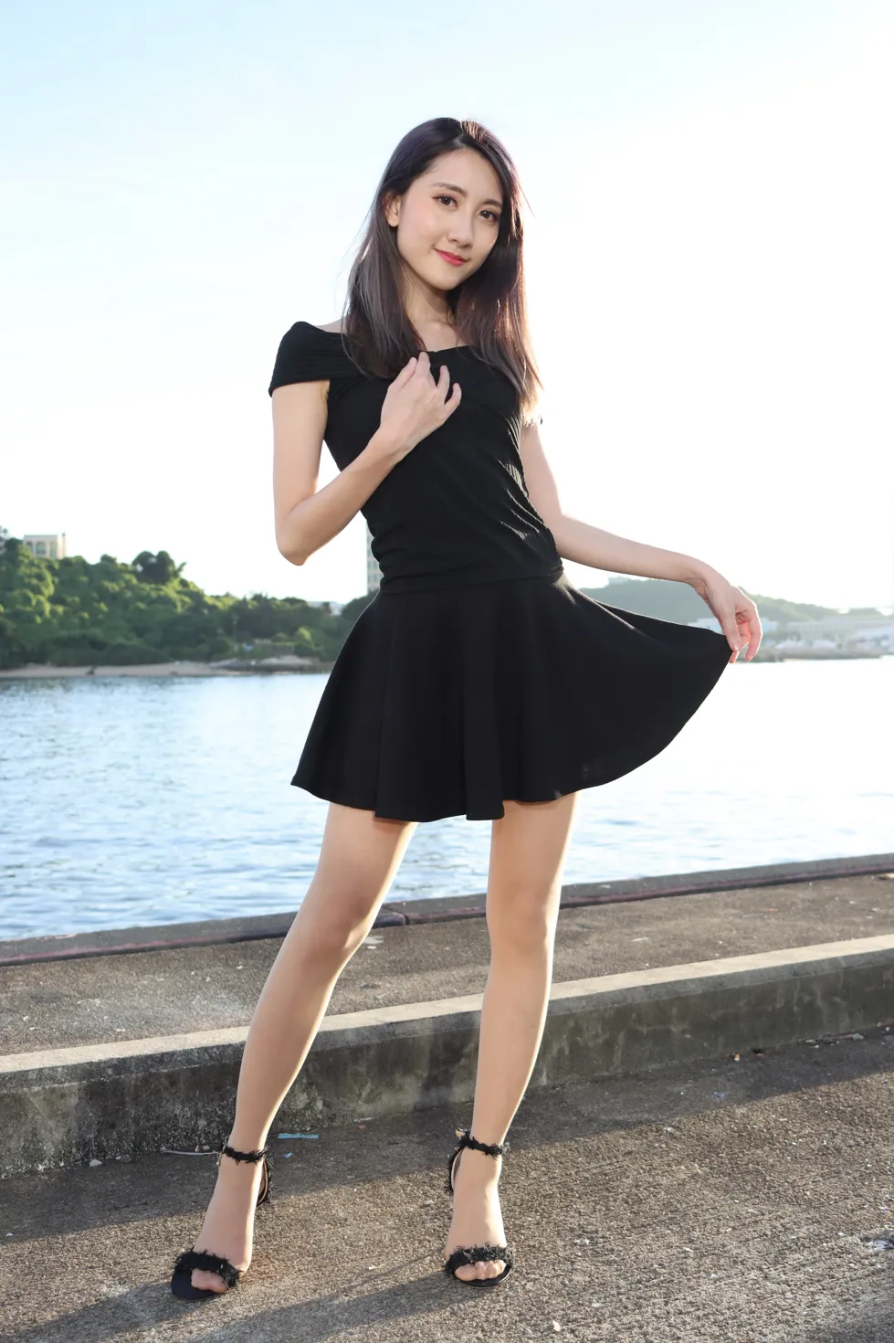 [爱美足] NO.140 Elaine Chung 连衣裙丝袜凉高美腿 街拍#[73P]-2