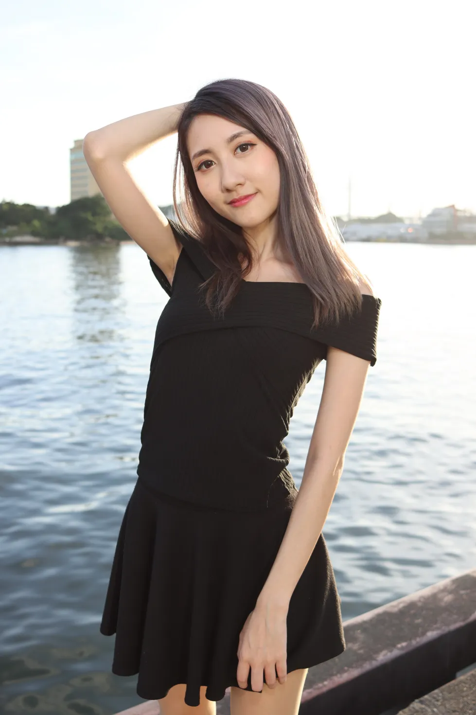 [爱美足] NO.140 Elaine Chung 连衣裙丝袜凉高美腿 街拍#[73P]-10