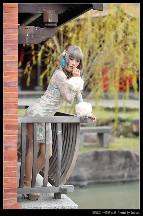 [爱美足] NO.069  薛凯云 林安泰古厝 高跟美腿外拍 街拍#[76P]-6