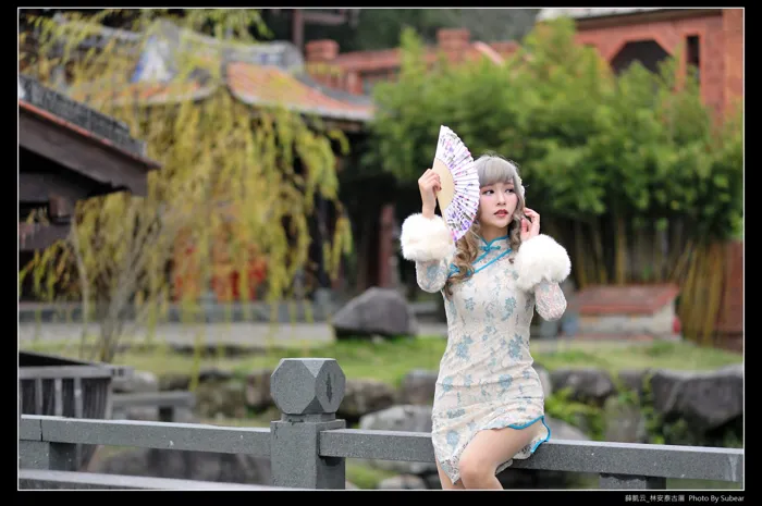 [爱美足] NO.069  薛凯云 林安泰古厝 高跟美腿外拍 街拍#[76P]-9