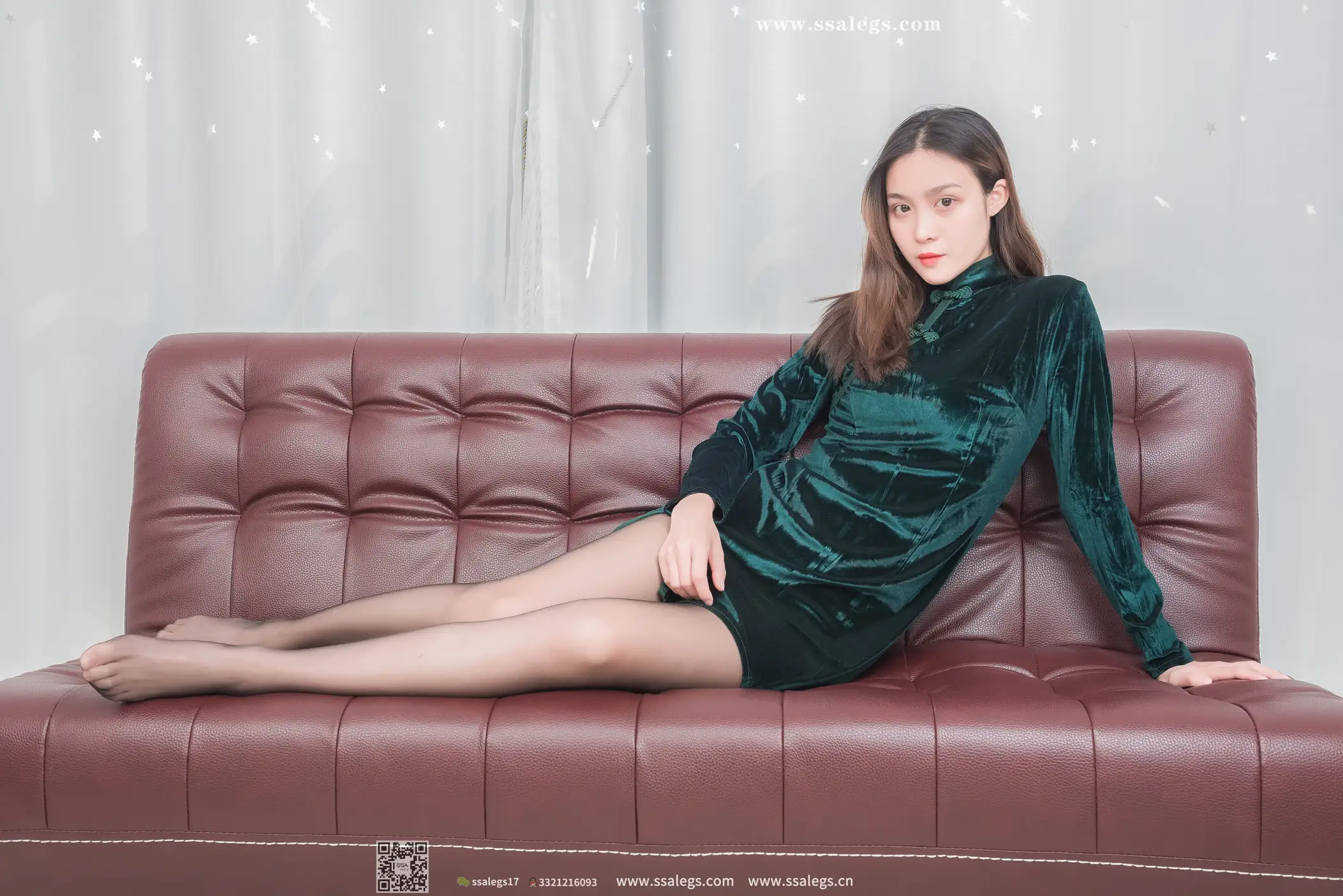 [爱美足] NO.450 君君 复古的孔雀绿 丝社#[99P]-7