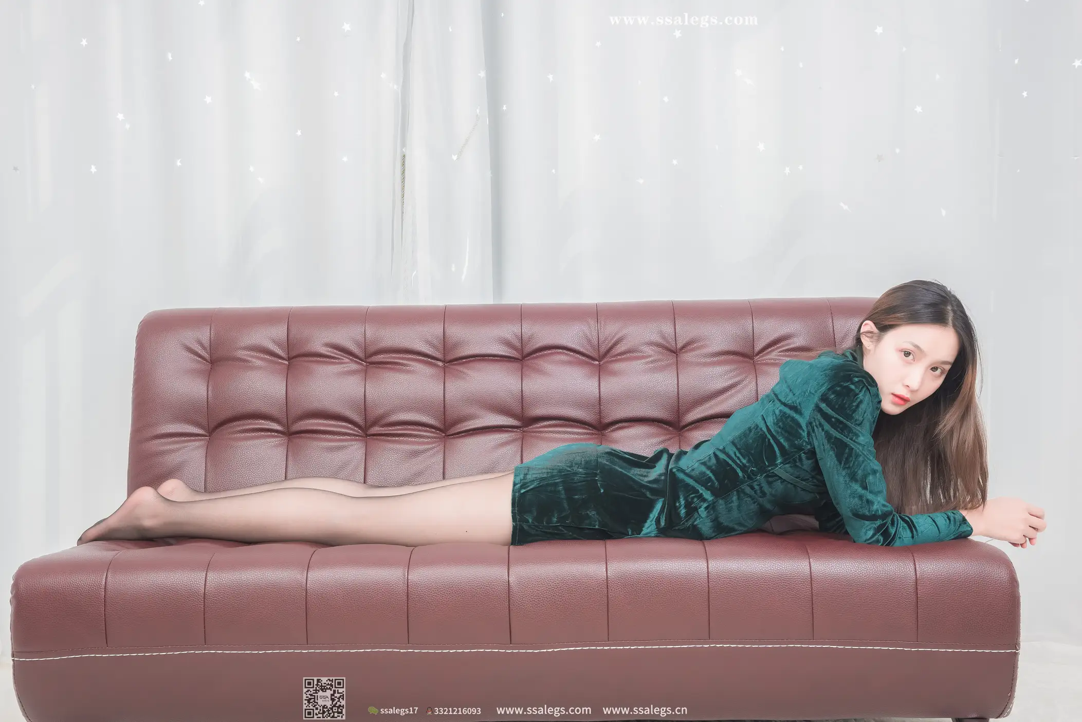 [爱美足] NO.450 君君 复古的孔雀绿 丝社#[99P]-7