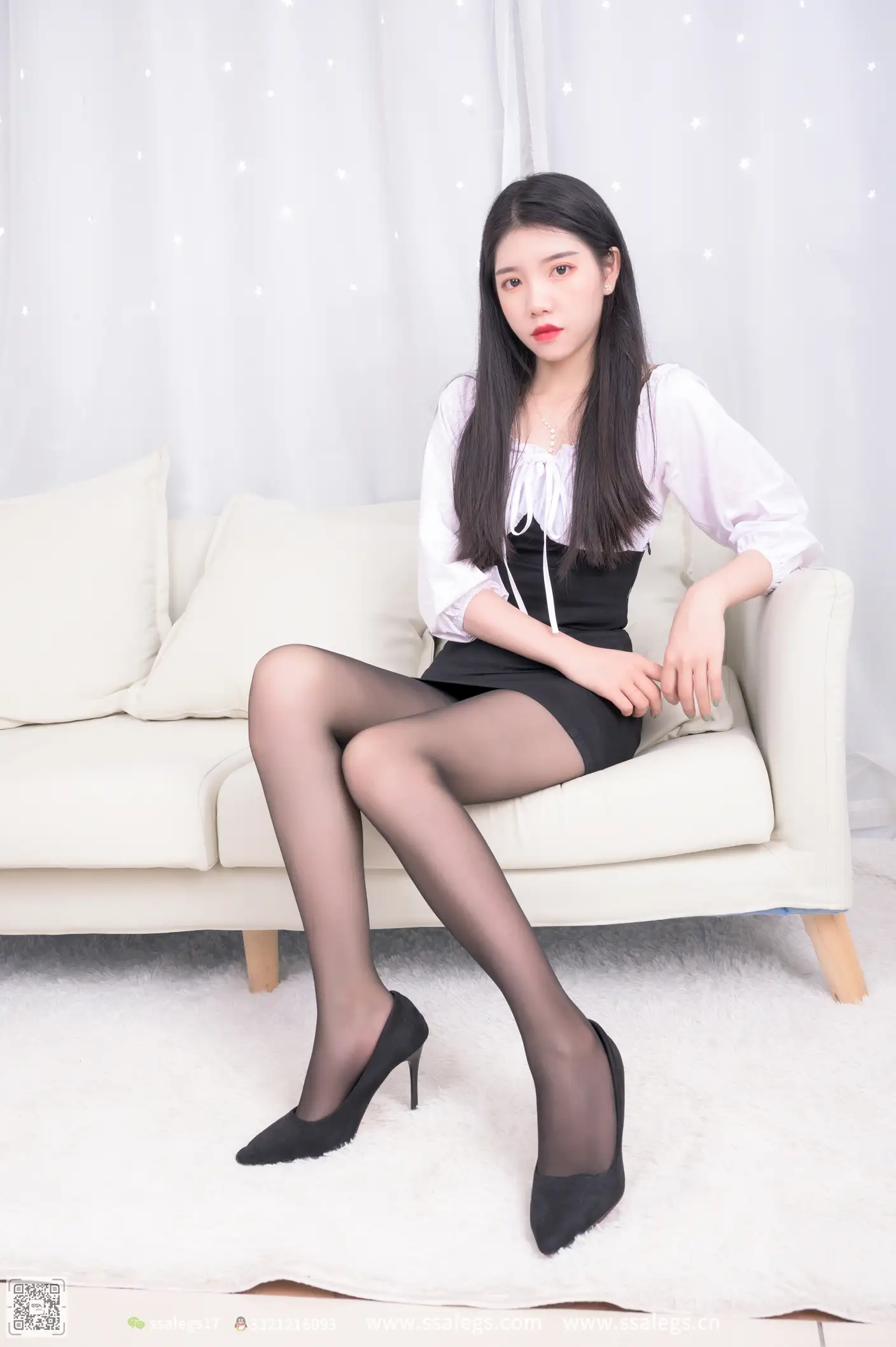 [爱美足] NO.516 秋秋 黑丝写真（上) 丝社#[122P]-4