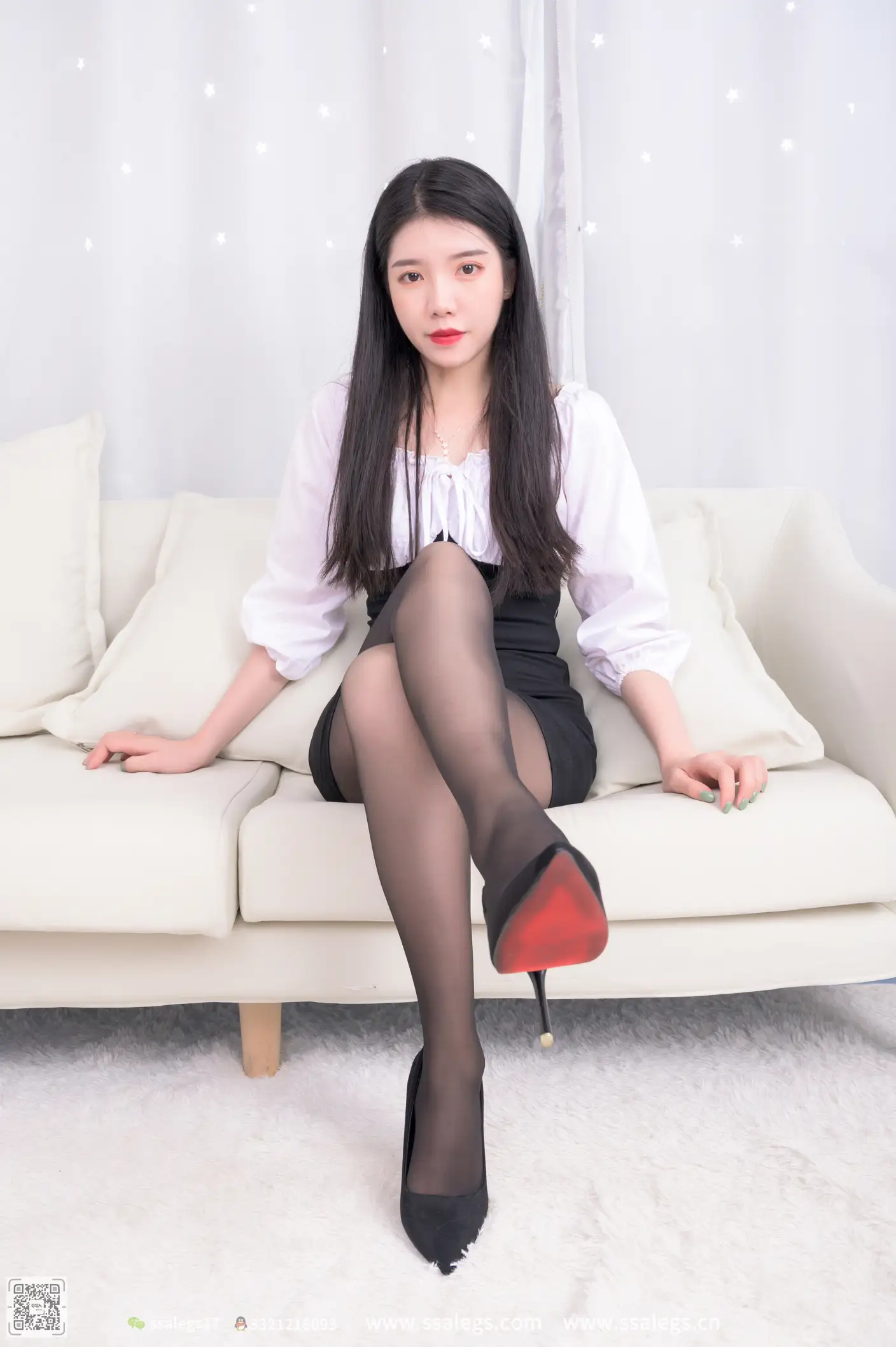 [爱美足] NO.516 秋秋 黑丝写真（上) 丝社#[122P]-6