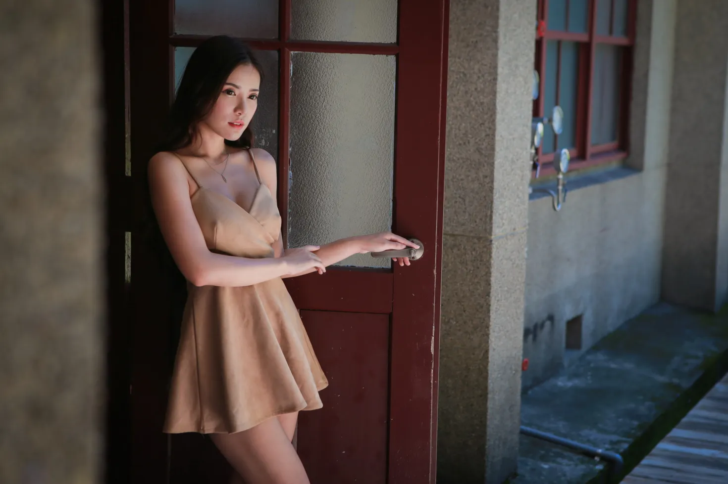 [爱美足] NO.134 黄书庭 吊带连衣裙凉高美腿 街拍#[29P]-16