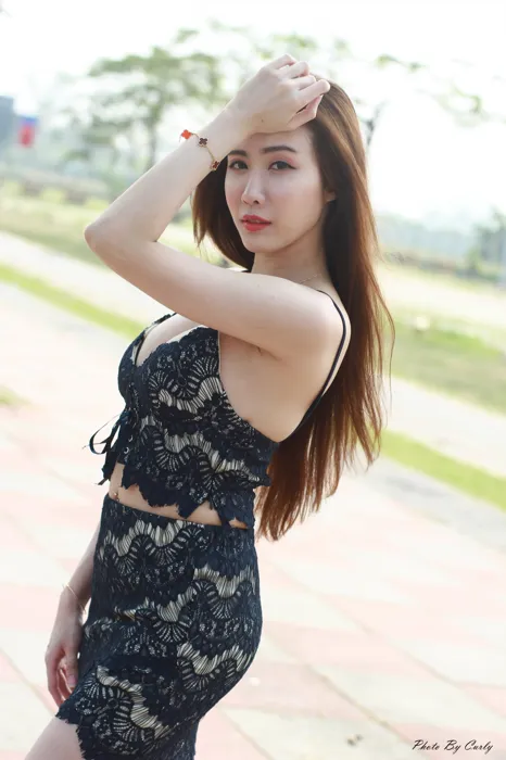 [爱美足] NO.059  Dora 镂空小礼服 高跟美腿旅拍 街拍#[80P]-5