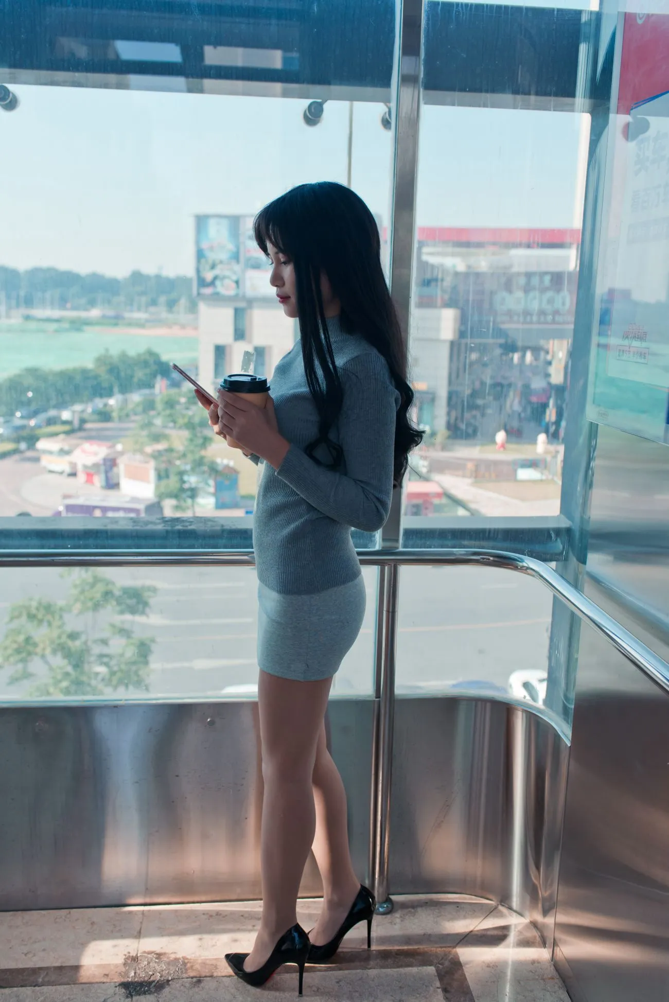 [爱美足] NO.084 休闲书屋里的短裙肉丝美女萌宝儿 街拍#[79P]-6