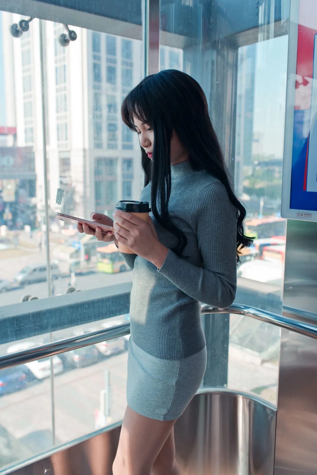 [爱美足] NO.084 休闲书屋里的短裙肉丝美女萌宝儿 街拍#[79P]-7