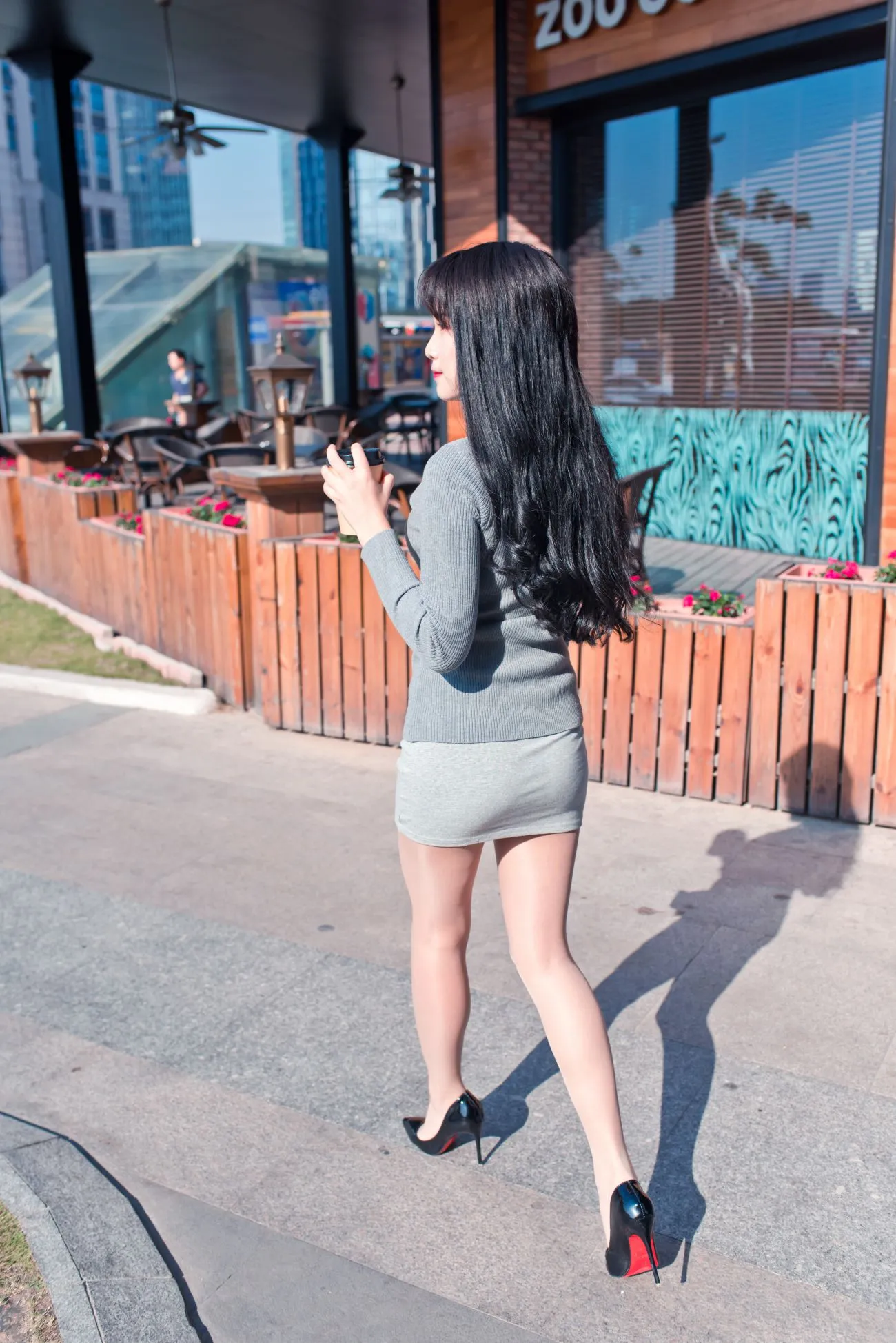 [爱美足] NO.084 休闲书屋里的短裙肉丝美女萌宝儿 街拍#[79P]-8