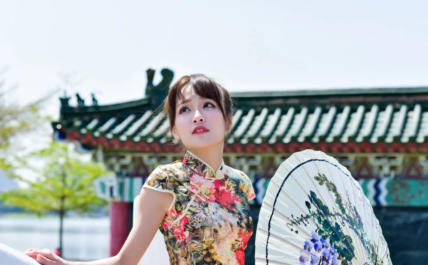 [爱美足] NO.189 繆婉瑜 碎花短旗袍高跟美腿 街拍#[68P]-6