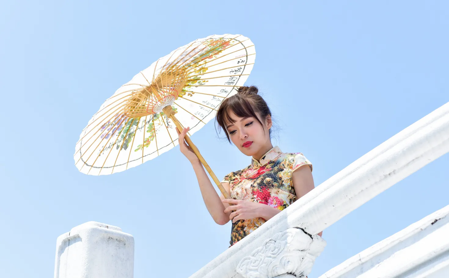 [爱美足] NO.189 繆婉瑜 碎花短旗袍高跟美腿 街拍#[68P]-10