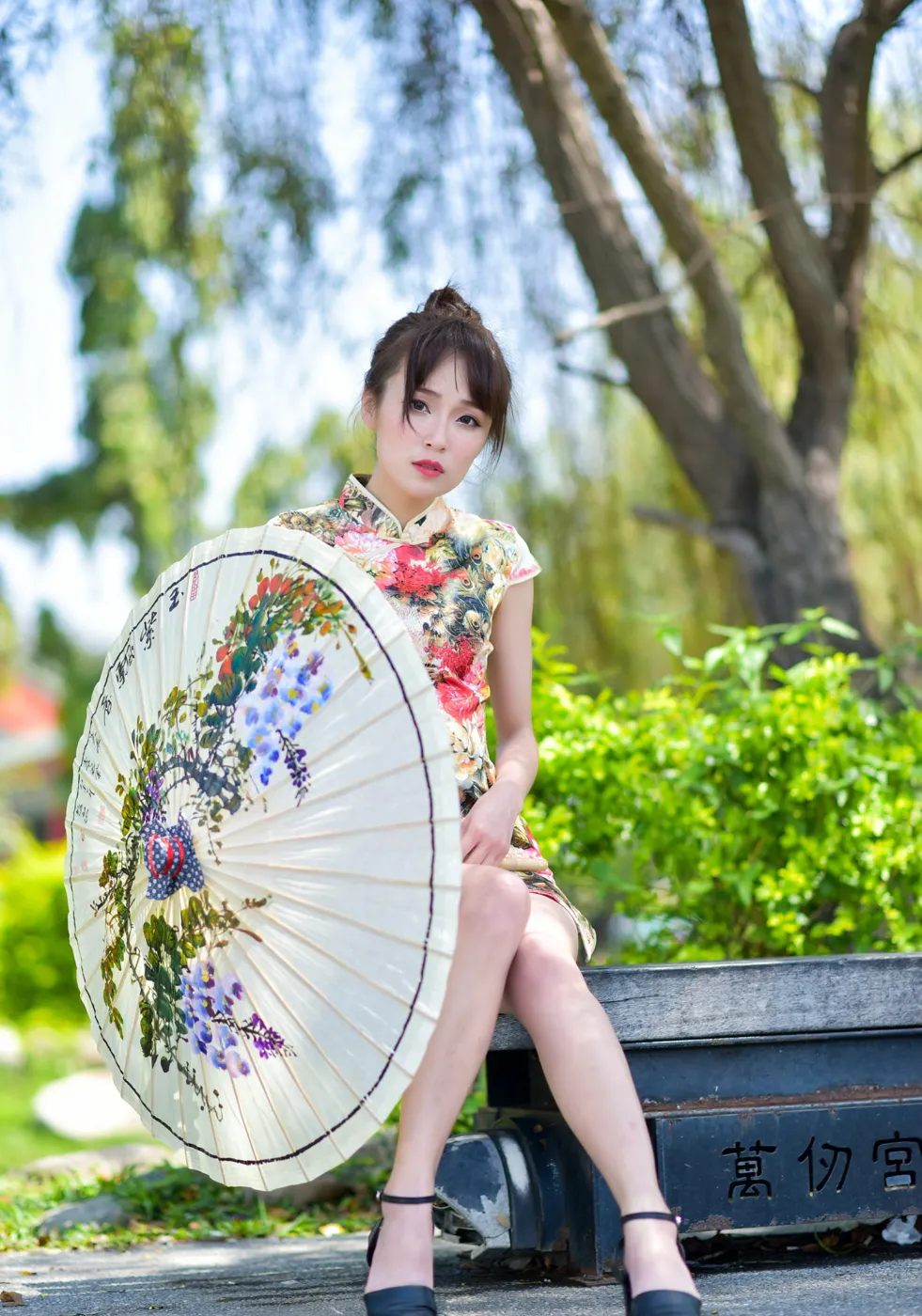 [爱美足] NO.189 繆婉瑜 碎花短旗袍高跟美腿 街拍#[68P]-6