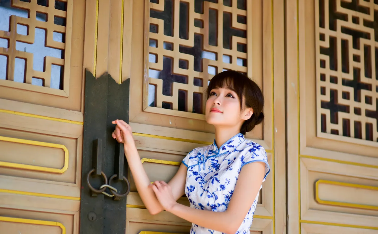 [爱美足] NO.189 繆婉瑜 碎花短旗袍高跟美腿 街拍#[68P]-4