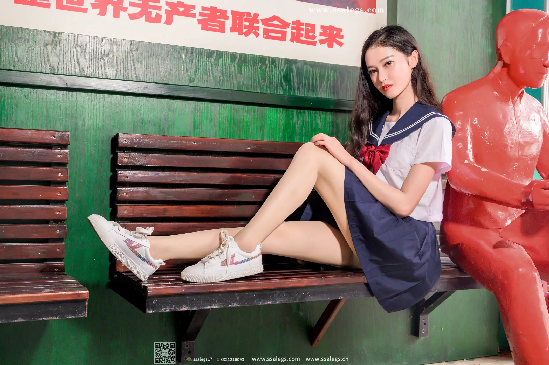 [爱美足] NO.422 漫漫白色jk制服肉丝写真(下) 丝社#[124P]-4