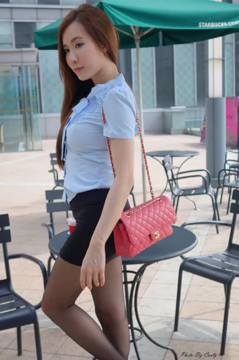 [爱美足] NO.041 Dora OL黑丝 高跟美腿旅拍 街拍#[106P]-2